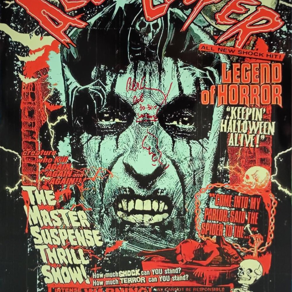 2009 Alice Cooper SIGNED Original Concert Poster REPRODUCTION (RP)
